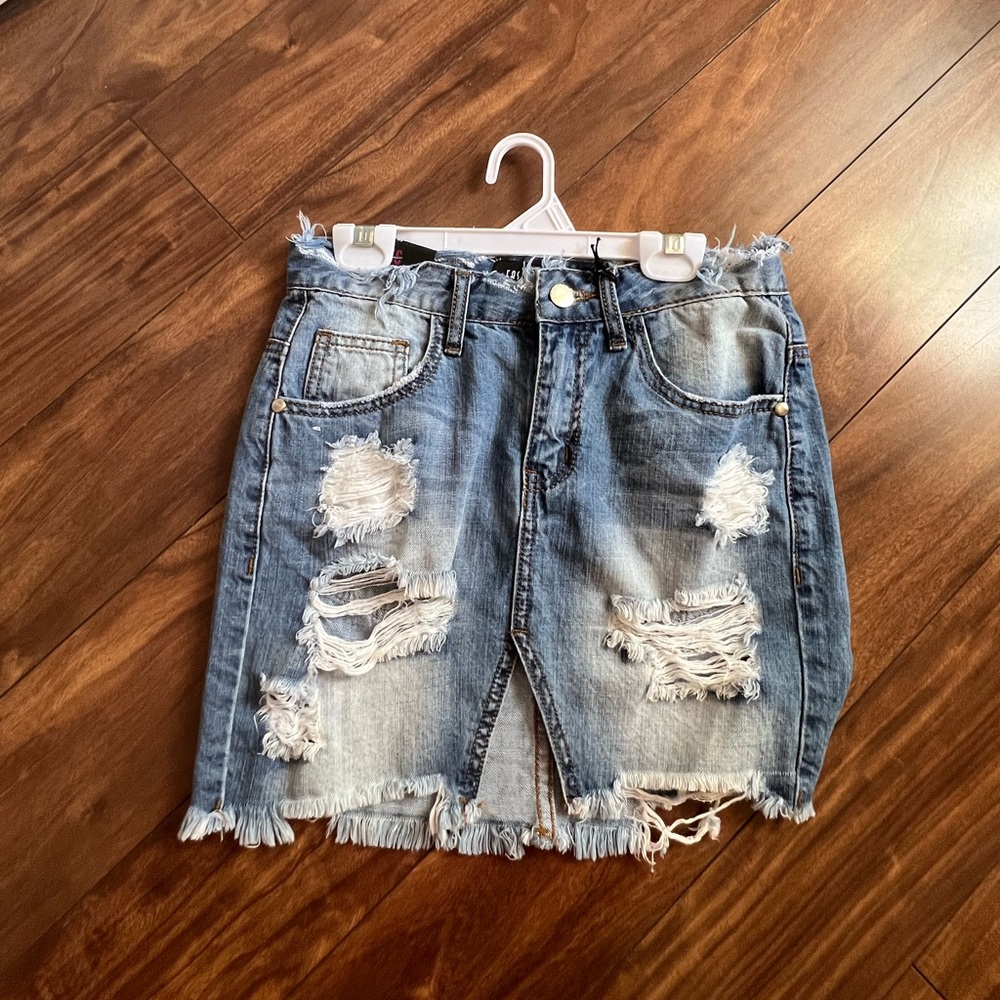 jean skirt